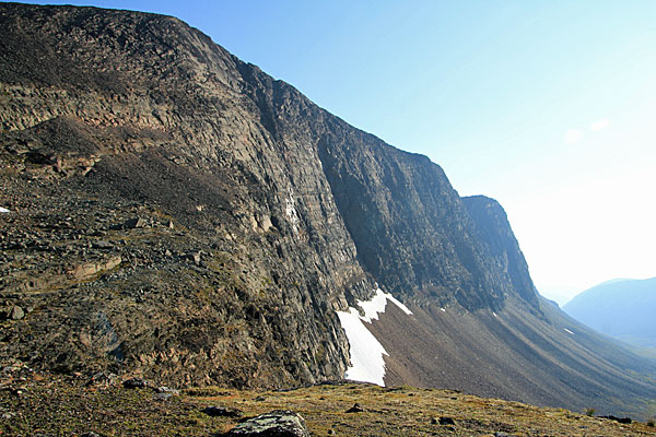 Steilwand des Reaiddáčohkka