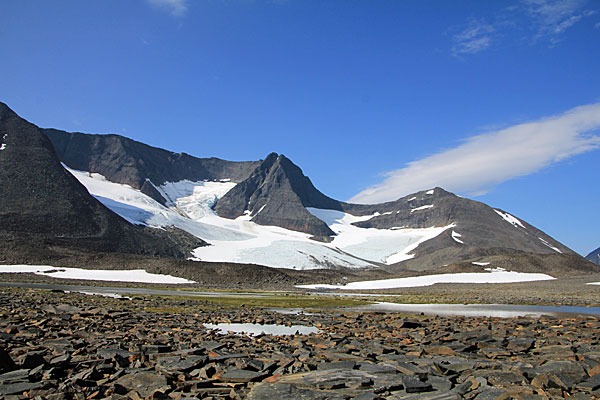 Vaktposten mit Vaktpostenglaciären