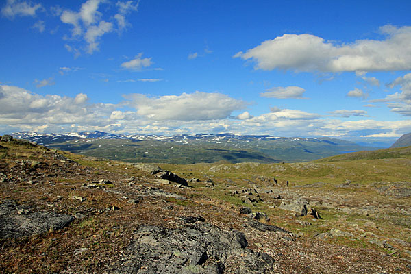 Berge nördlich des Gámavuopmi
