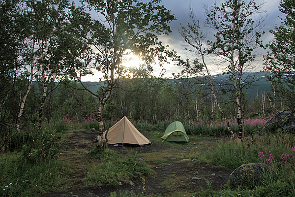 Zeltplatz am Šiellajohka