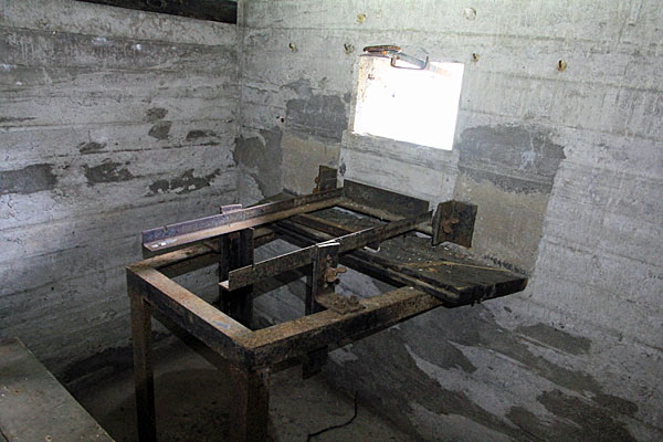 Metallgestell für die Maschienengewehr