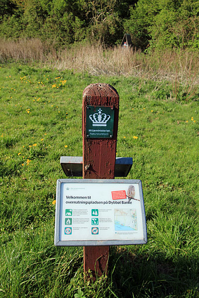 Hinweisschild Übernachtungsplatz