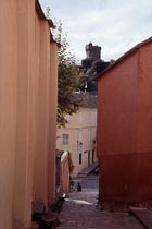 Blick auf den Turm in Nonza