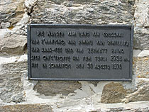 Tafel am Pass Colle del Turlo