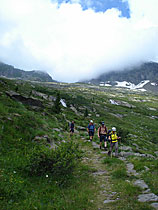 Abstieg vom Pass Colle del Turlo