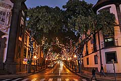Weihnachtsbeleuchtung in Funchal