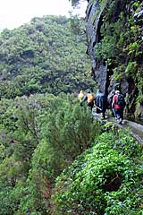 Tief unter uns fliesst der Ribeira Grande
