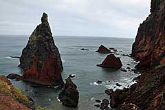 Felsnadeln an der Nordküste des Kaps