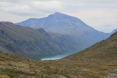 Blick auf den Gjendesee und Besshøe