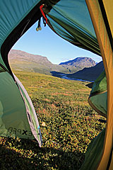 Zeltplatz am Tjåggŋågrisjåhkå