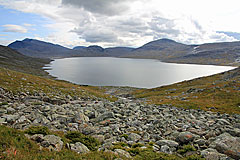 Abstieg zur Vájmokstugan