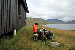 Pause an der Vájmokstugan