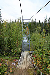 Brücke über Vállejåhkå