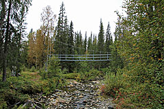 Brücke über Vállejåhkå