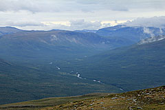 Blick zum Anjavassdalen mit Blåfjellet