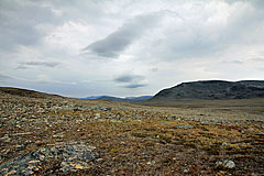 Abstieg ins Gaskkasvággi