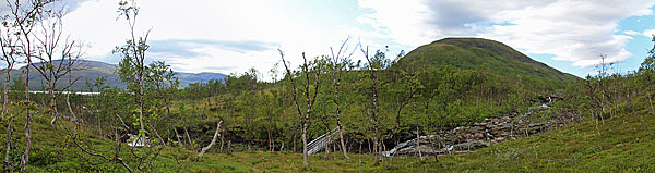 Luotnajohka mit dem Lifjelltangen