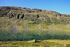 Zeltplatz am Baijmus Gorsajávri