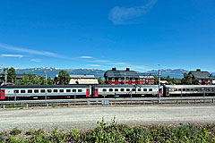 Nachtzug in Abisko Östra