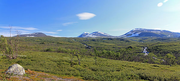 Aufstieg am Ballinjohka entlang