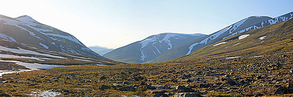 Abendstimmung im Šiellavággi