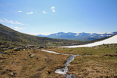 Schmelzwasser am Šiellačohkka