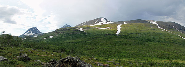Blick zum Nordhang des Alisvággi