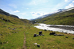 Zeltmöglichkeit am Vierrojohka