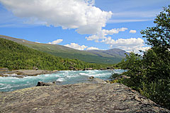 Felsen am Visttasjohka