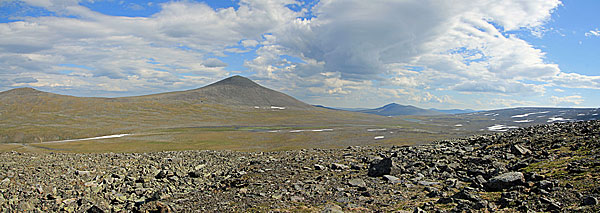 Blick über die Hochebene Čievrraláhku