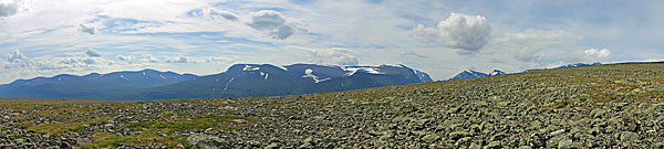 Berge südlich des Láddjuvággi