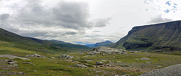 Blick durch das Láddjuvággi