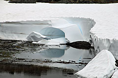 Altschnee auf der Luohttiláhku