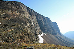 Steilwand des Reaiddáčohkka