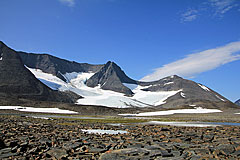 Vaktposten mit Vaktpostenglaciären
