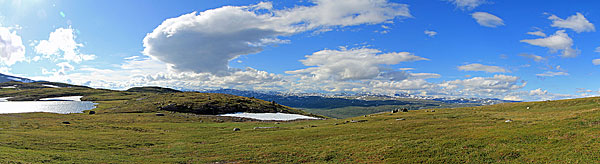 Berge nördlich des Gámavuopmi