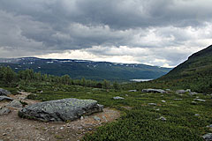 Abstieg am Šiellajohka